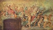 Peter Paul Rubens Die Blute Frankreichs unter der Regentschaft Marias von Medici, Skizze painting